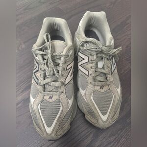 New Balance 9060 Olive Athletic Shoes